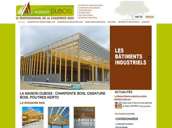 Site Internet Maison Dubois